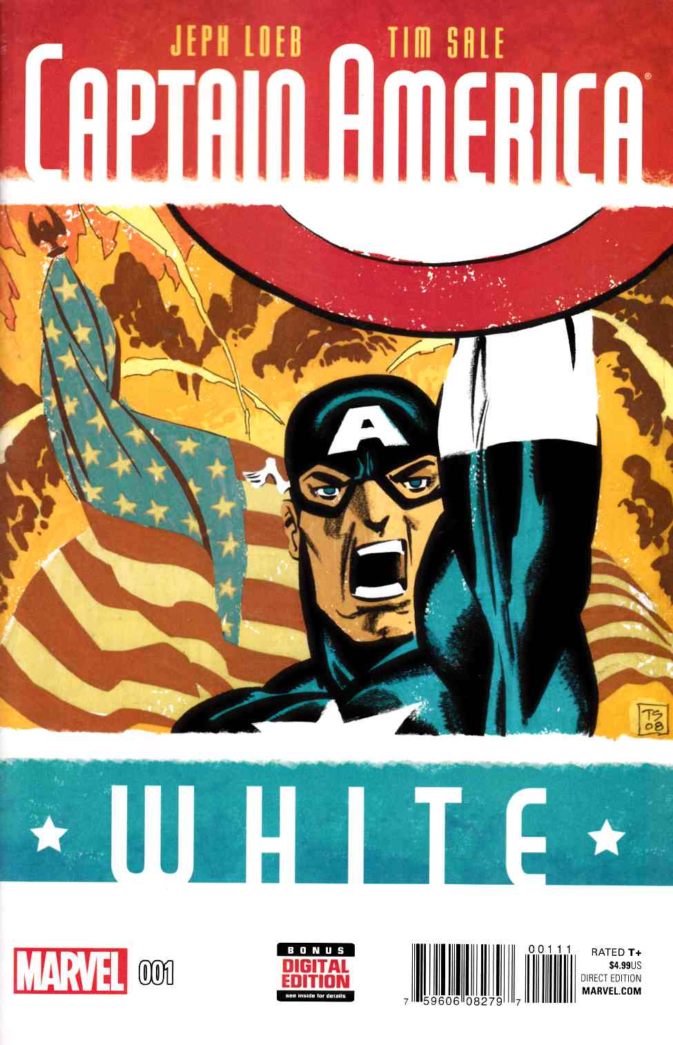 Captain America White #1 Near Mint (9.4) [Marvel Comic] THUMBNAIL