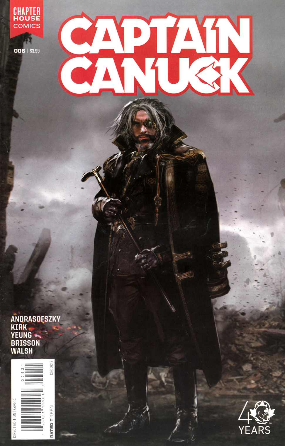 Captain Canuck 2015 Ongoing #6 Gallagher Variant Cover [Chapter House Comic] THUMBNAIL