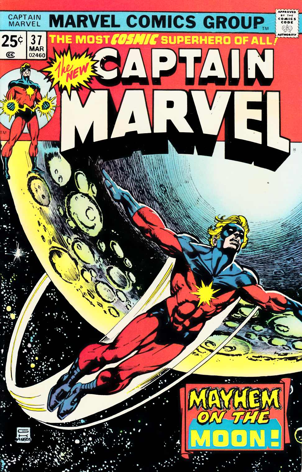 Captain Marvel #37 Very Fine (8.0) [Marvel Comic] LARGE