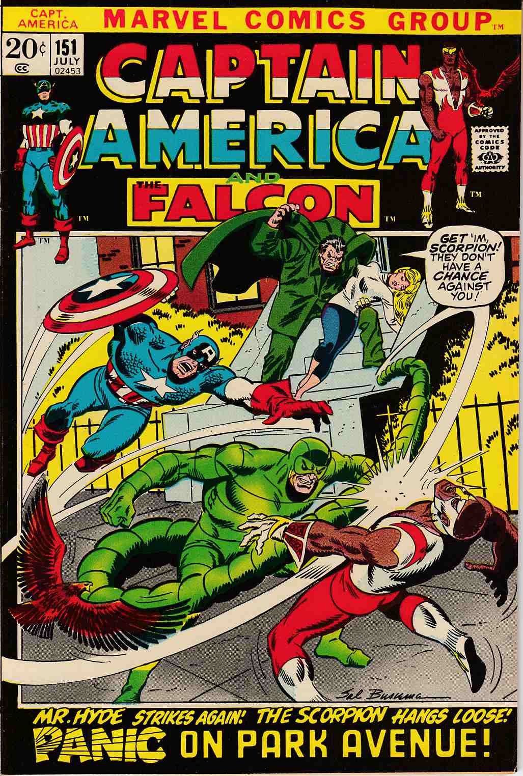 Captain America #151 Very Fine (8.0) [Marvel Comic] LARGE