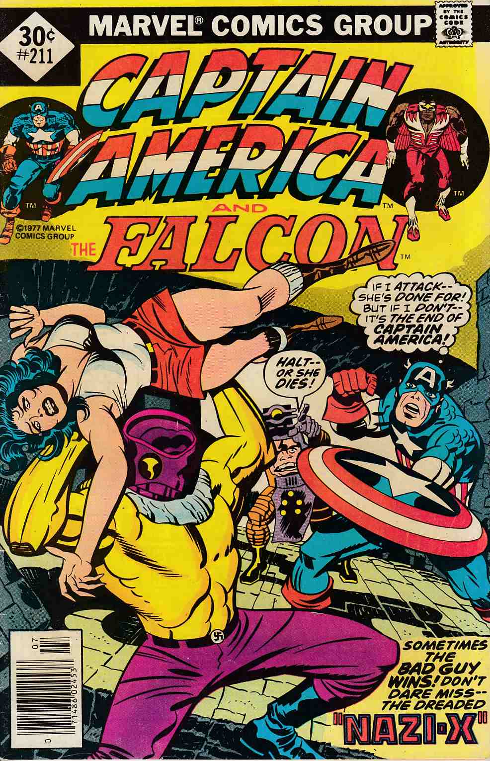 Captain America #211 Whitman Variant Fine Minus (5.5) [Marvel Comic] LARGE