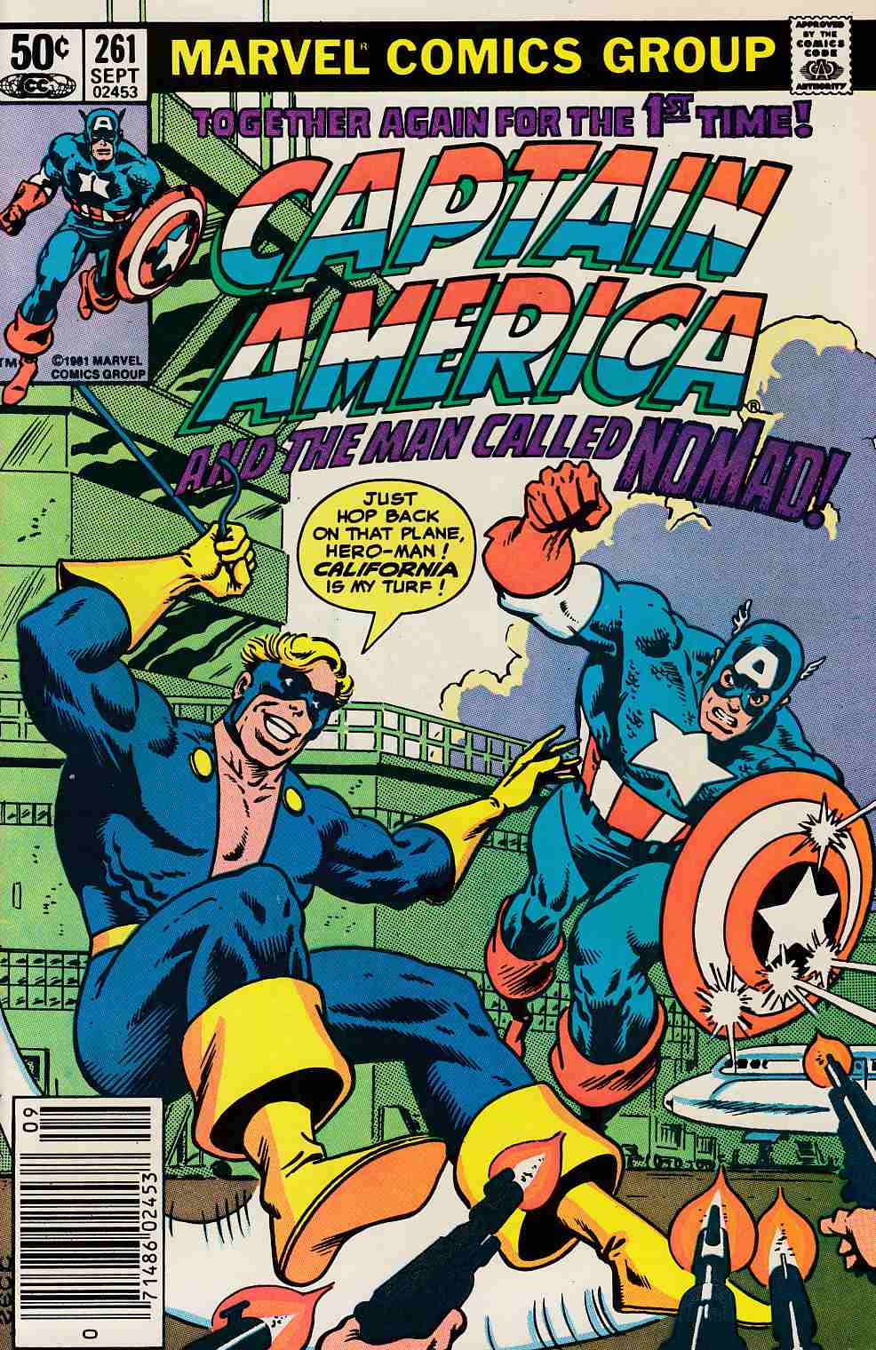 Captain America #261 Newsstand Edition Very Fine (8.0) [Marvel Comic] LARGE