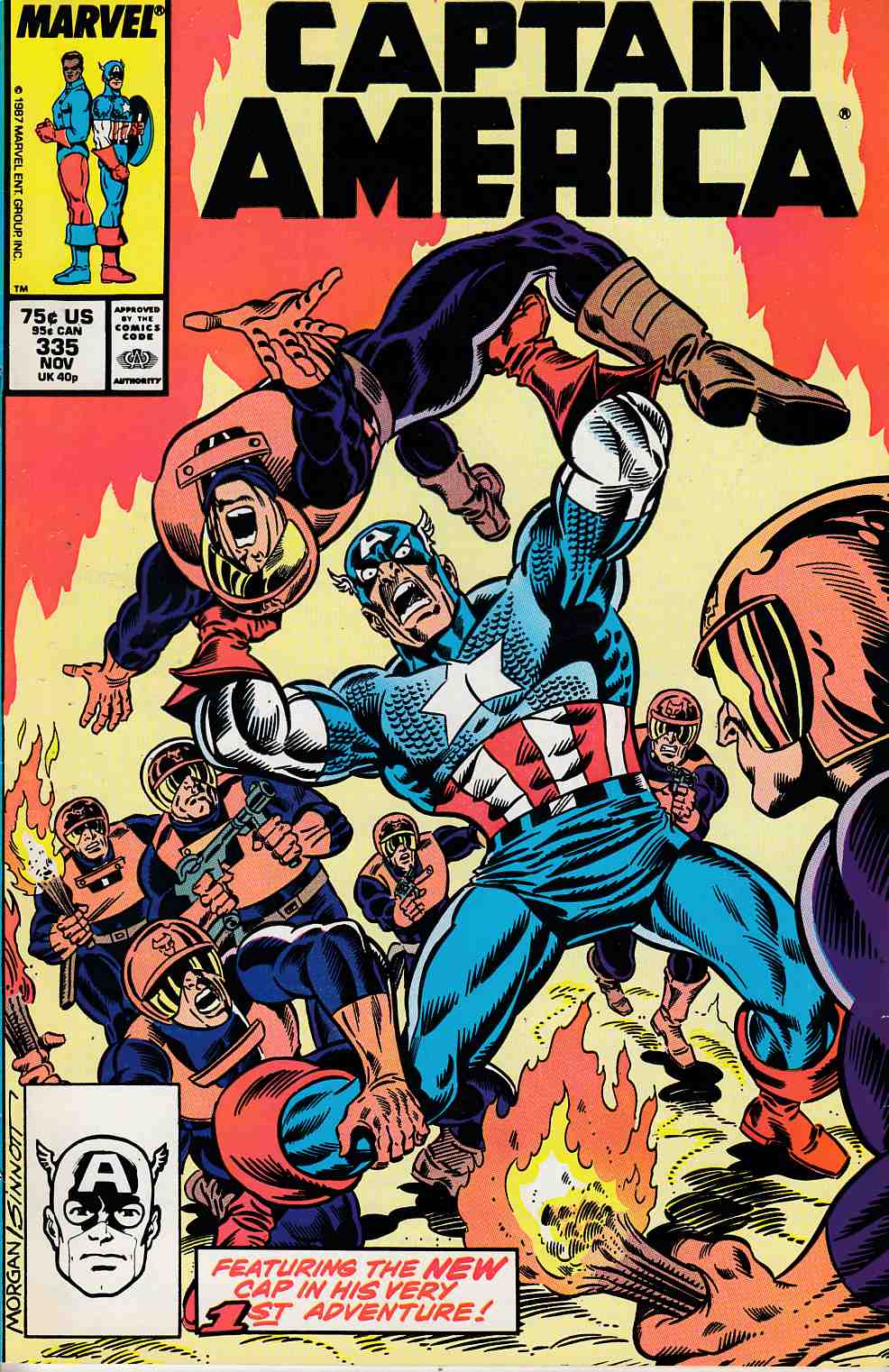 Captain America #335 Very Fine (8.0) [Marvel Comic] LARGE