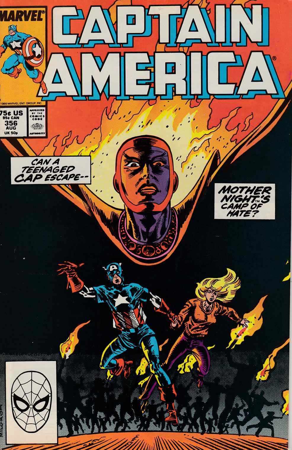 Captain America #356 Fine (6.0) [Marvel Comic] THUMBNAIL