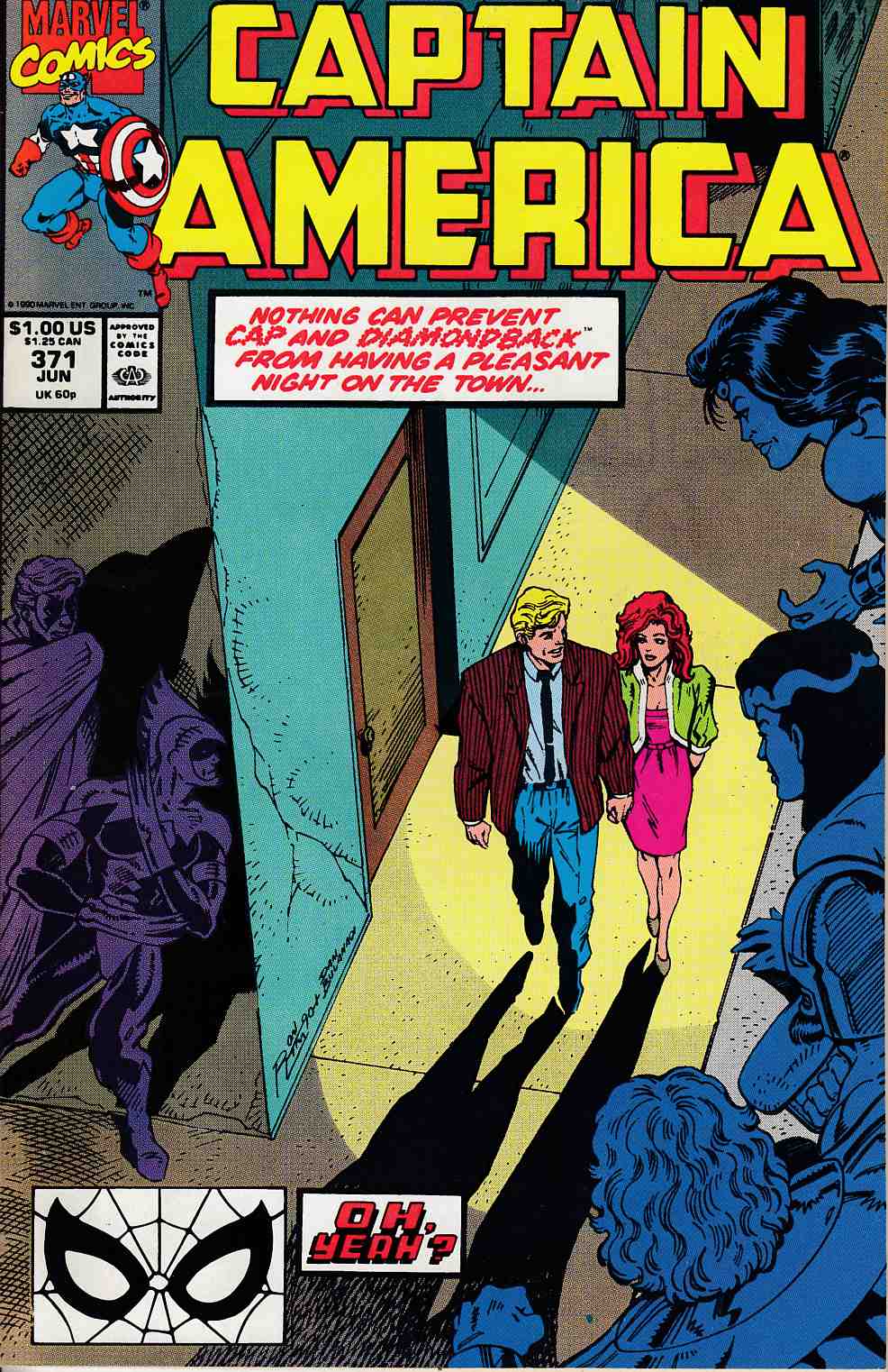 Captain America #371 Very Fine (8.0) [Marvel Comic] THUMBNAIL