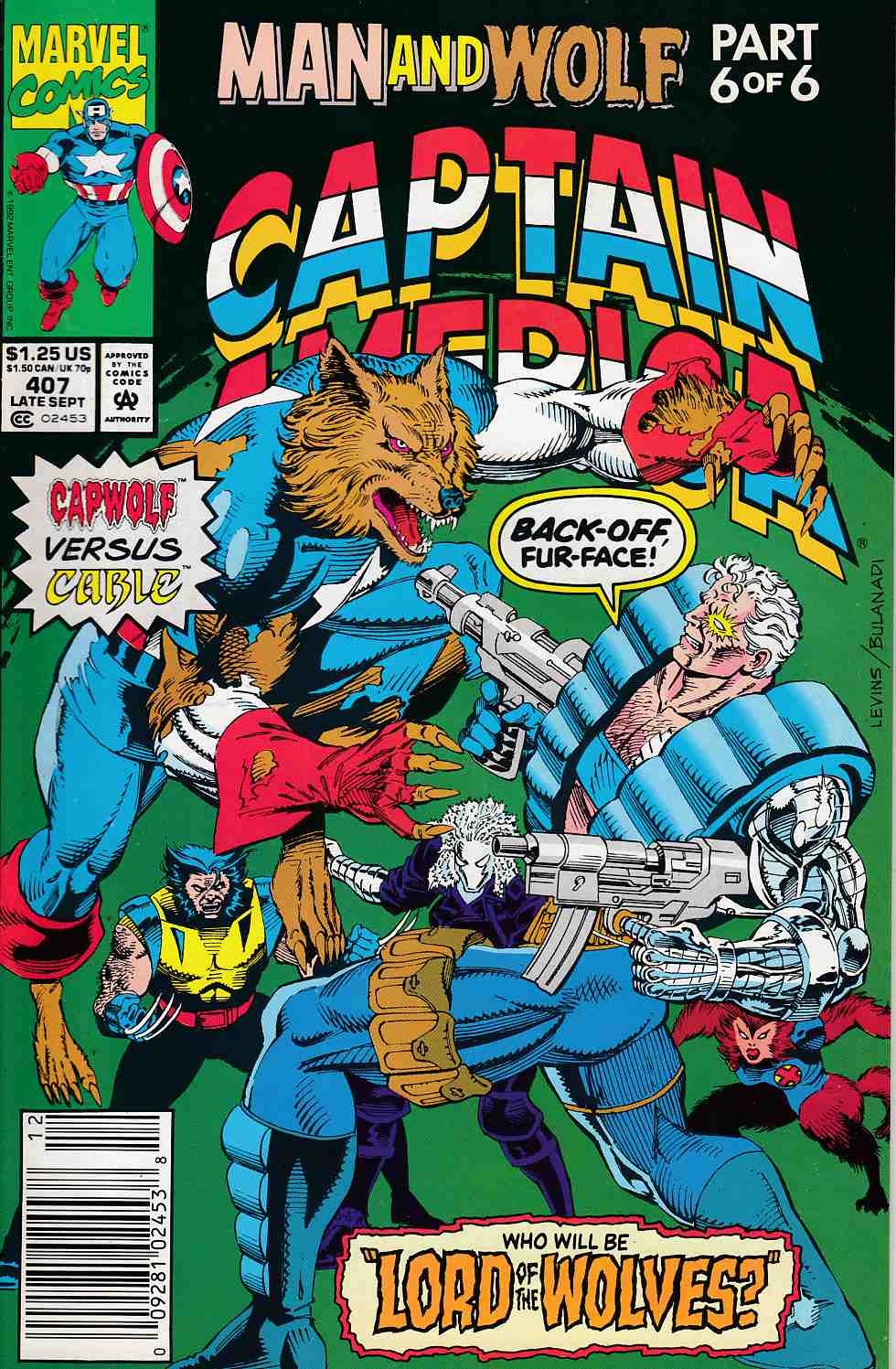 Captain America #407 Newsstand Edition Very Fine (8.0) [Marvel Comic] LARGE