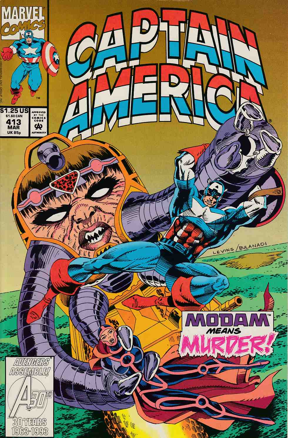 Captain America #413 Very Fine (8.0) [Marvel Comic] LARGE