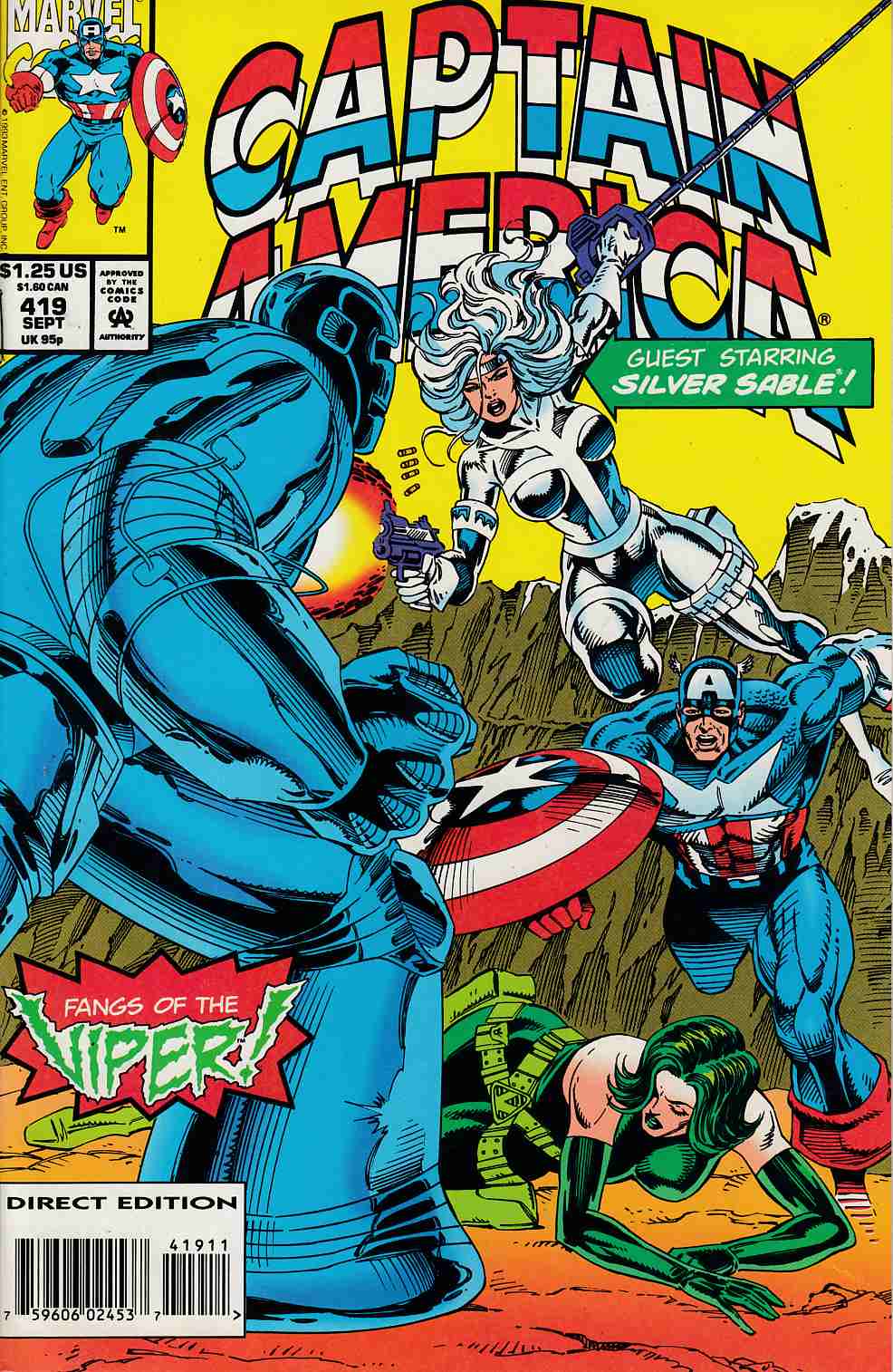 Captain America #419 Very Fine (8.0) [Marvel Comic] THUMBNAIL
