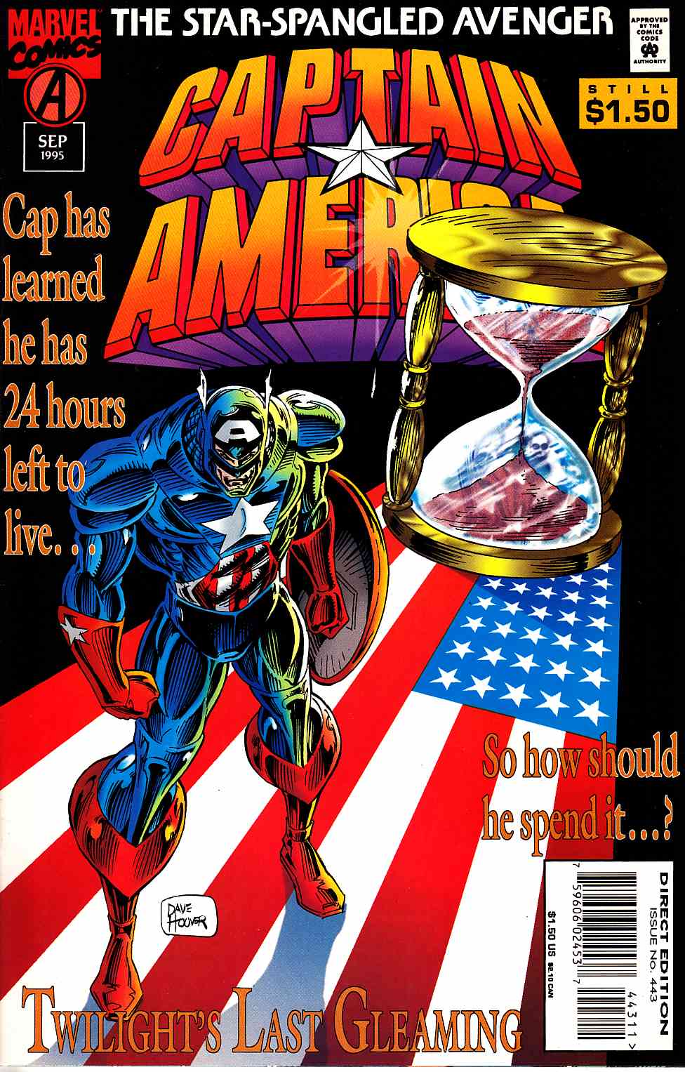 Captain America #443 Very Fine (8.0) [Marvel Comic] THUMBNAIL