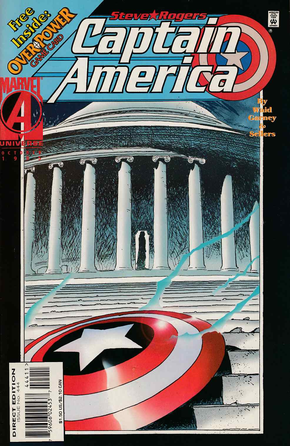 Captain America #444 Very Fine (8.0) [Marvel Comic] THUMBNAIL