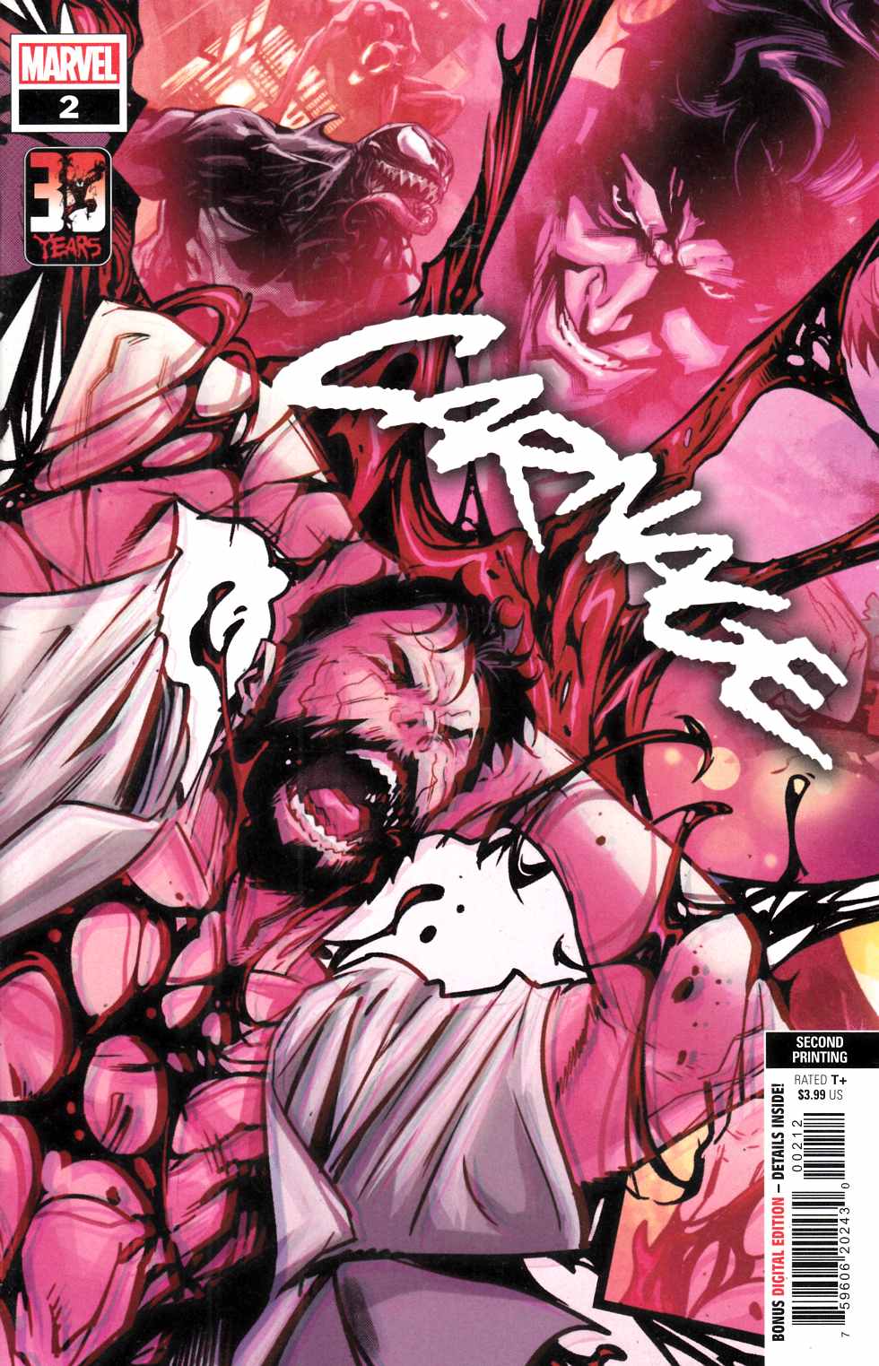 Carnage #2 Second Printing Near Mint (9.4) [Marvel Comic]