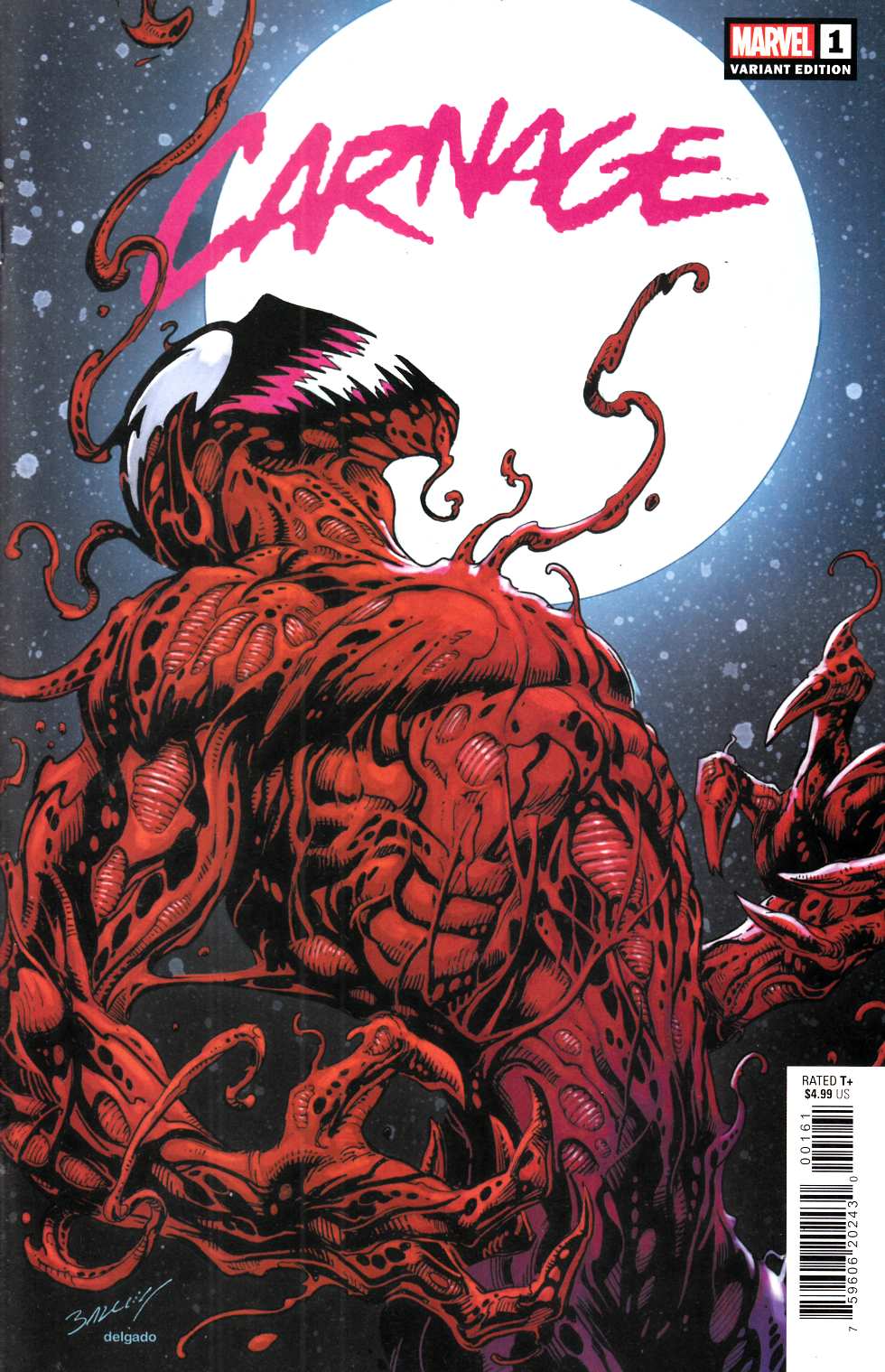 Carnage #1 Bagley Variant Cover Near Mint (9.4) [Marvel Comic]