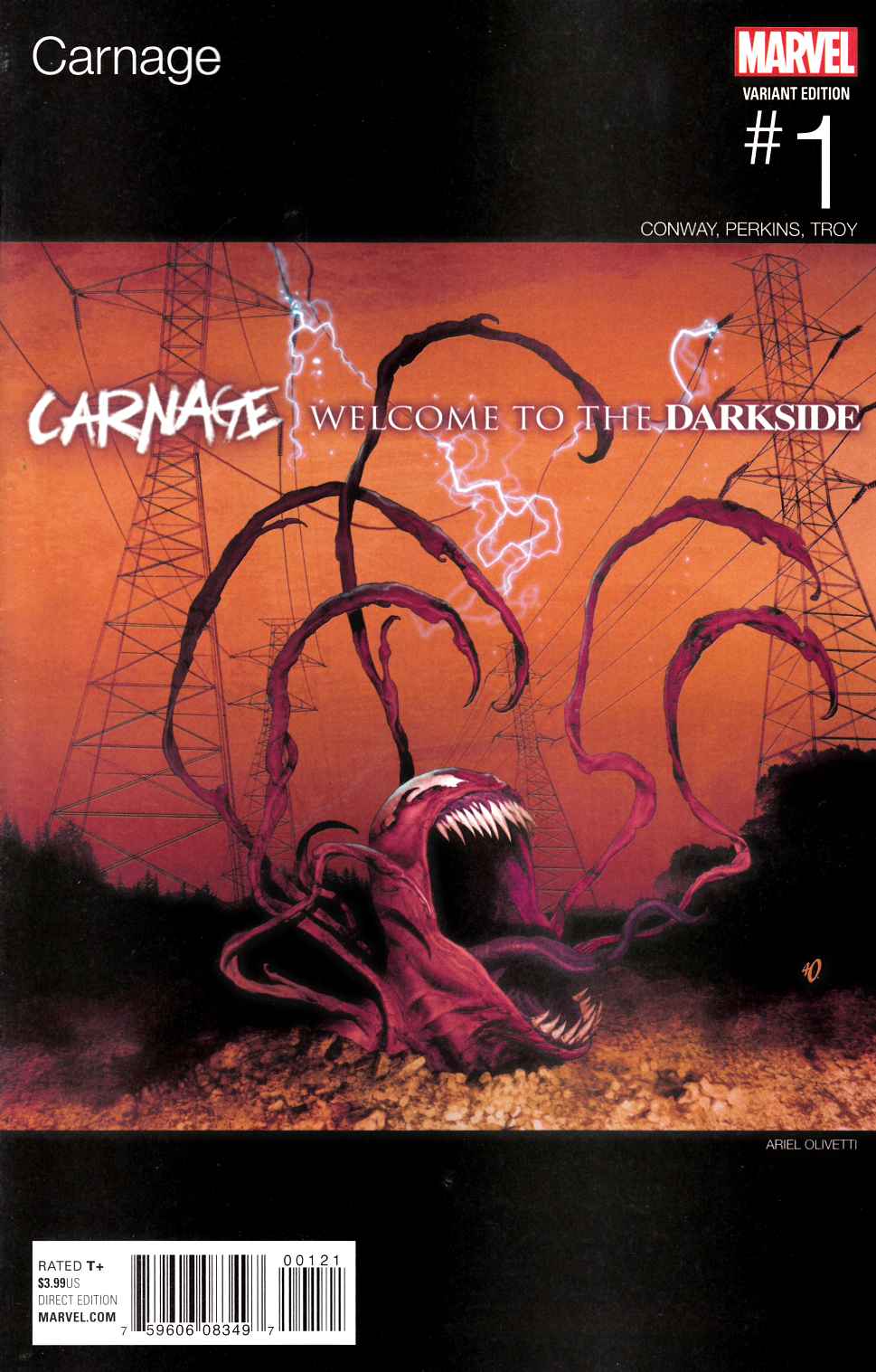 Carnage #1 Olvetti Hip Hop Variant Cover [Marvel Comic]