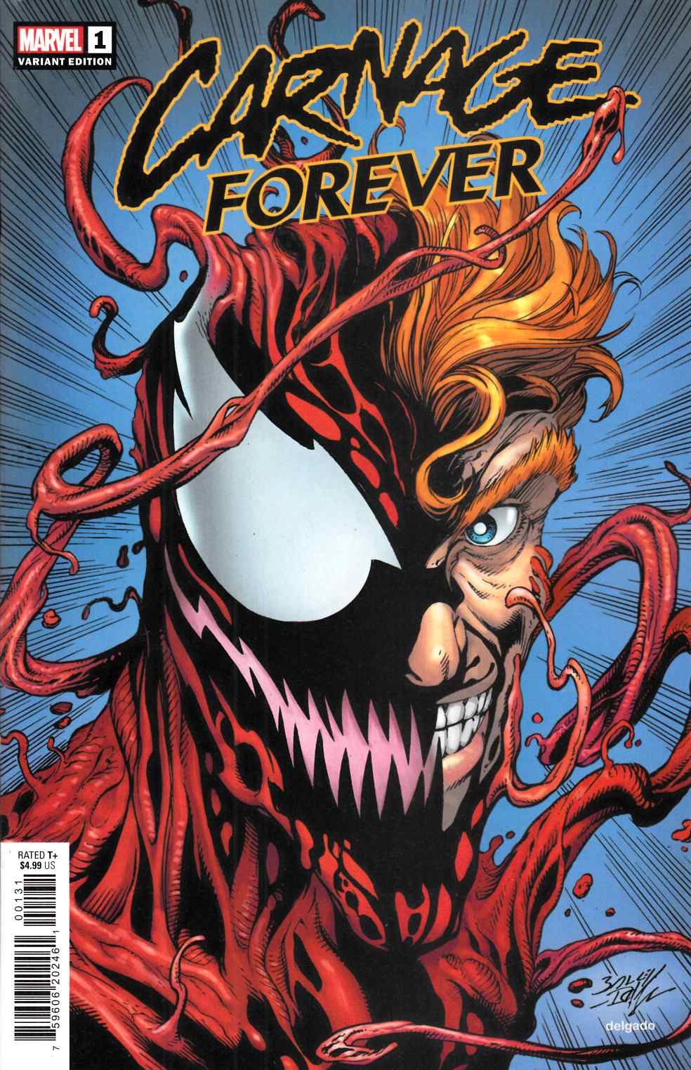 Carnage Forever #1 Bagley Variant Cover Near Mint (9.4) [Marvel Comic]