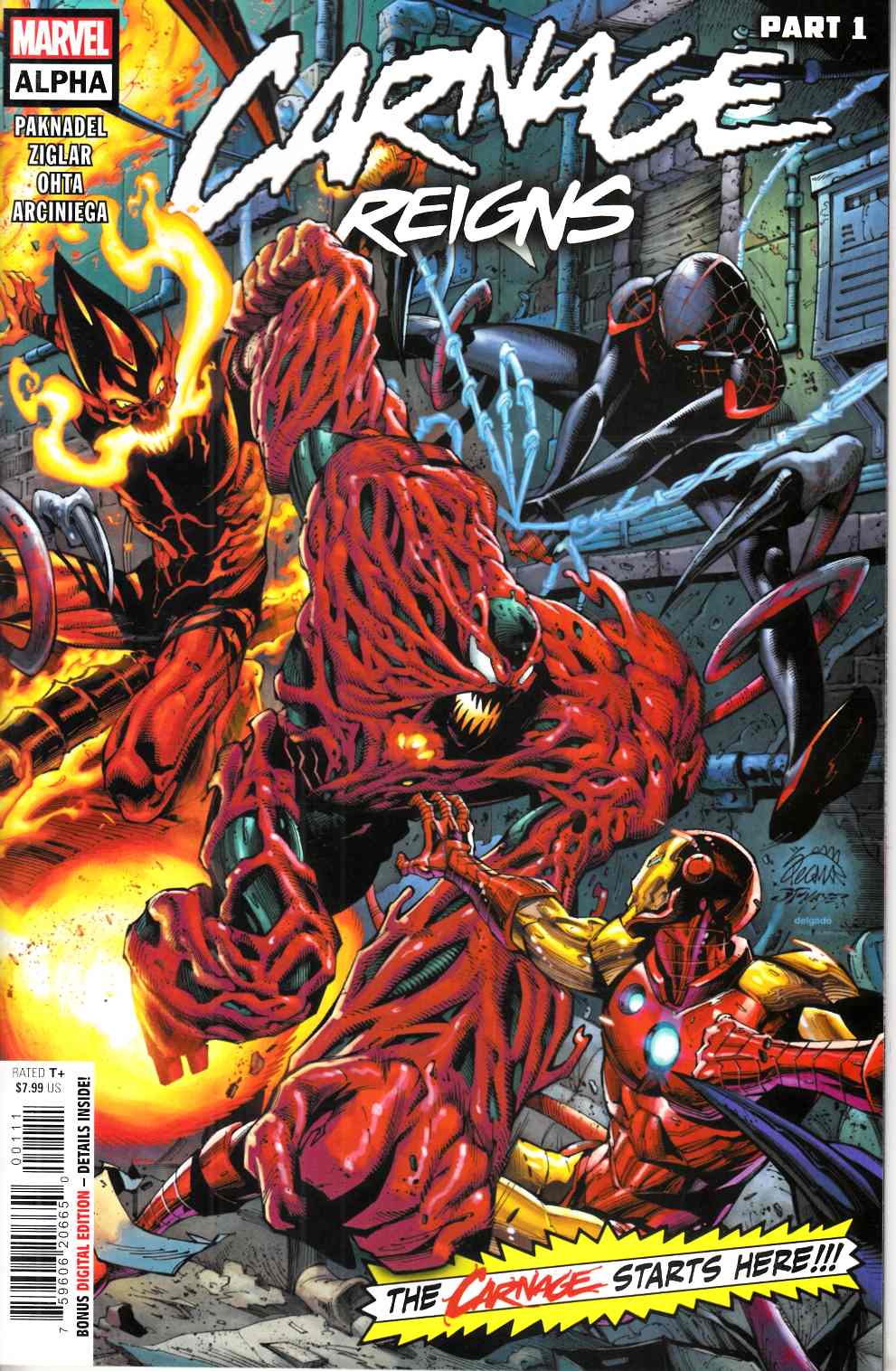 Carnage Reigns Alpha #1 Near Mint (9.4) [Marvel Comic]