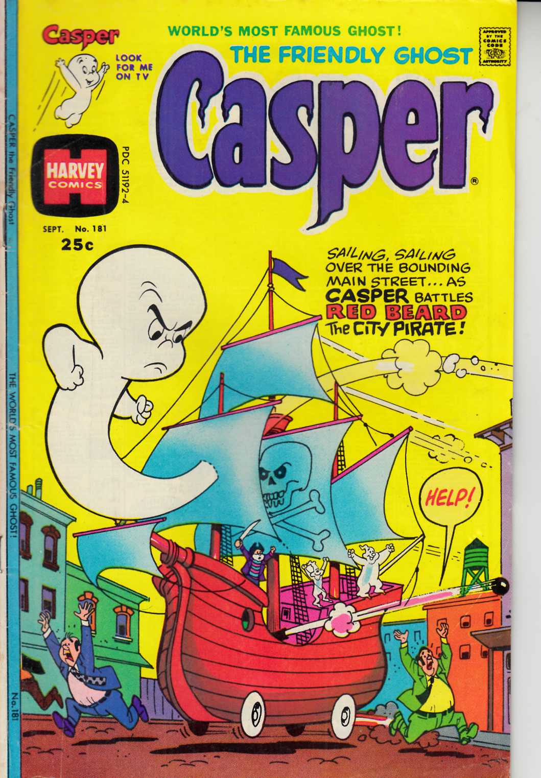 Casper the Friendly Ghost #181 Very Good (4.0) [Harvey Comic] LARGE