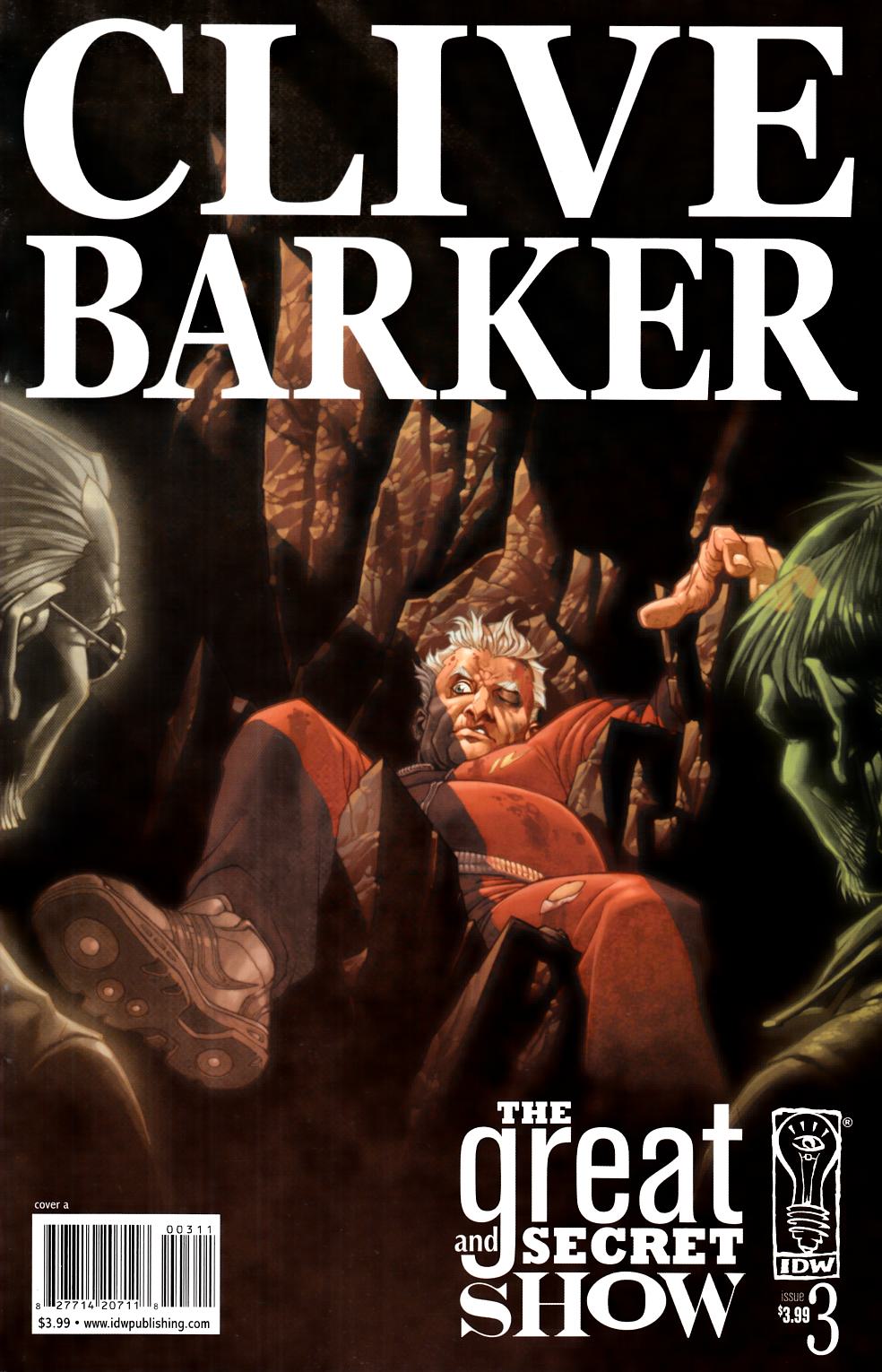 Clive Barker's Great and Secret Show #3 Near Mint (9.4) [IDW Comic] THUMBNAIL