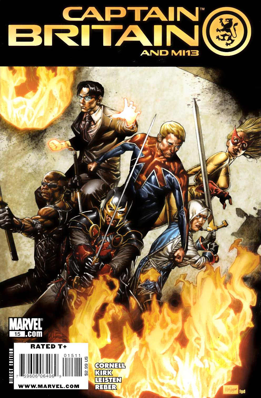 Captain Britain and MI 13 #15 Very Fine (8.0) [Marvel Comic] THUMBNAIL