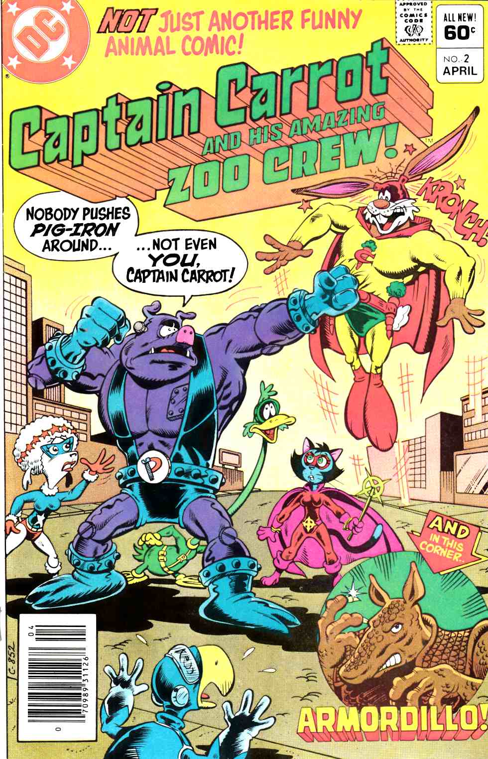 Captain Carrot and His Amazing Zoo Crew #2 Newsstand Edition Near Mint Minus (9.2) [DC Comic] LARGE