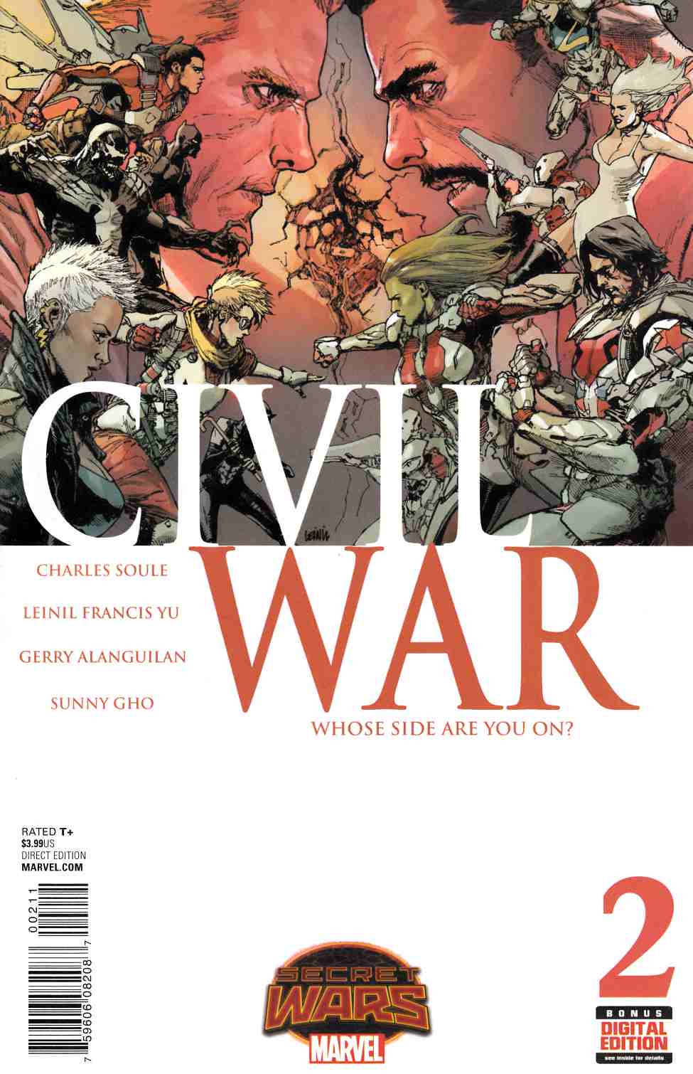 Civil War #2 Near Mint (9.4) [Marvel Comic] LARGE