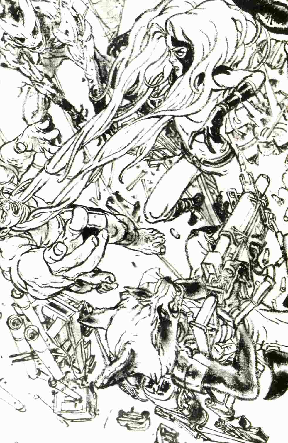 Civil War II #4 GI B&W Virgin Connecting E Variant Cover [Marvel Comic] THUMBNAIL