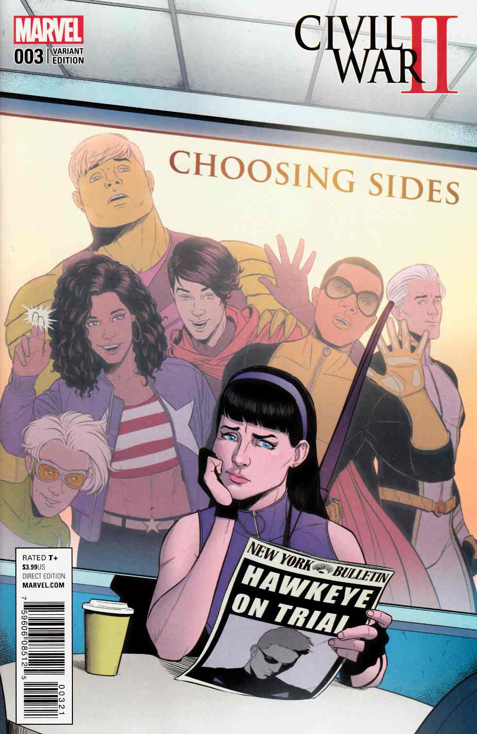 Civil War II Choosing Sides #3 McKelvie Variant Cover [Marvel Comic] LARGE