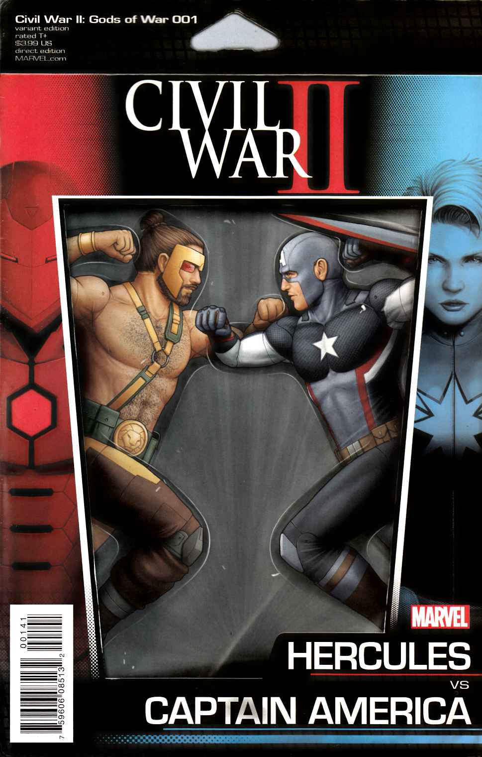 Civil War II Gods of War #1 Christopher Action Figure Variant Cover [Marvel Comic] THUMBNAIL