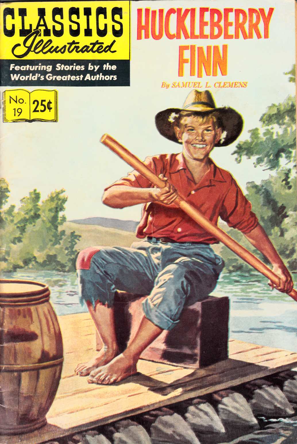 Classics Illustrated #19 Huckleberry Finn 20th Printing Very Good (4.0) [Classic Comic] LARGE