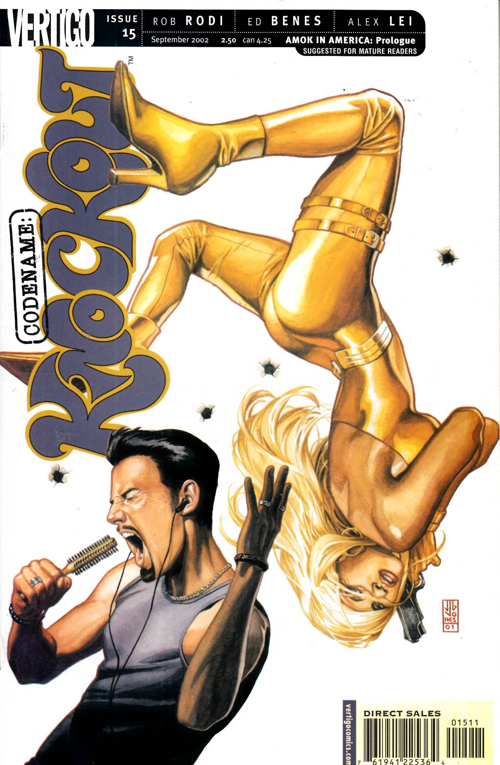Codename Knockout #15 Near Mint (9.4) [DC Comic] LARGE