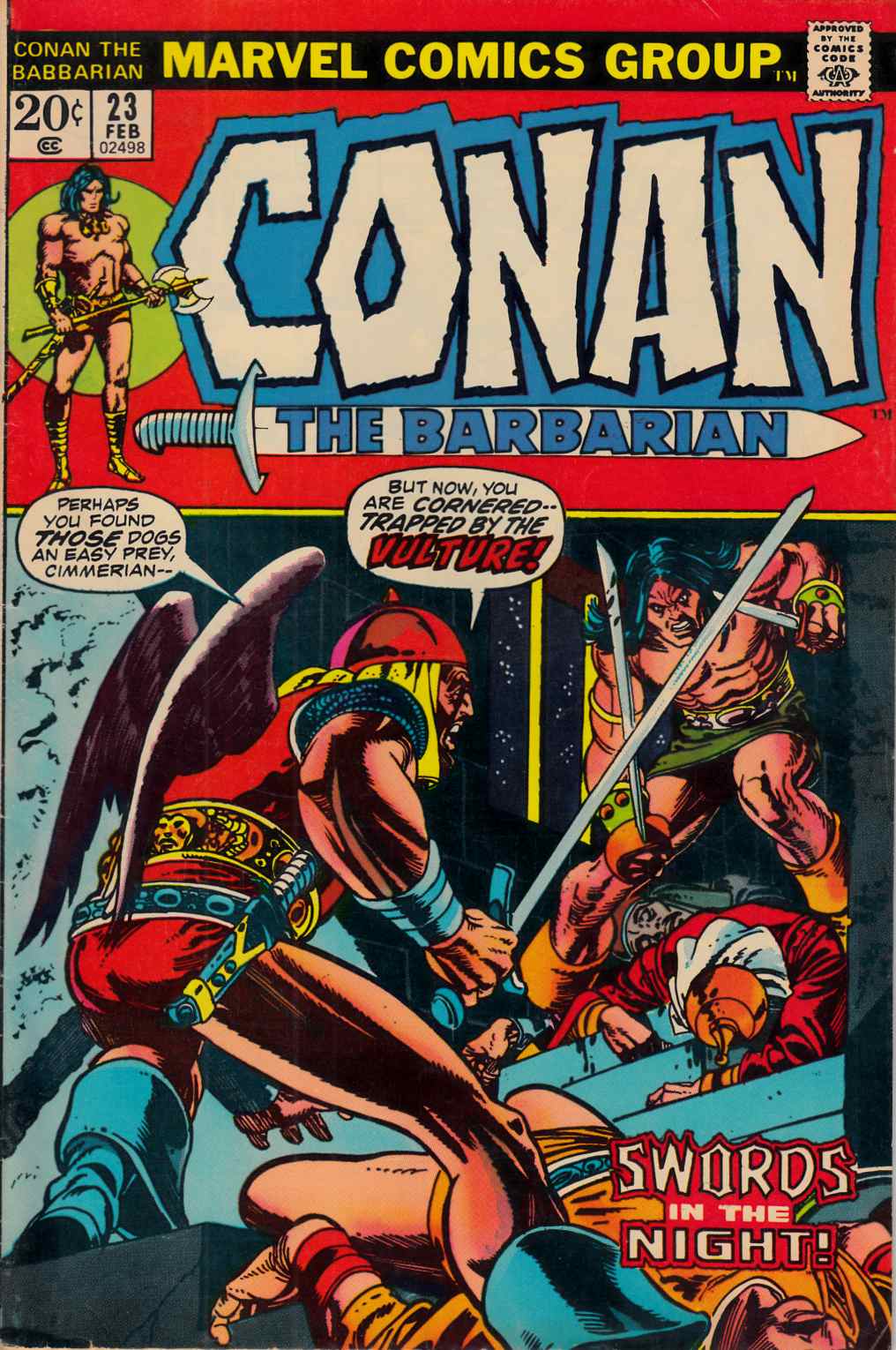 Conan The Barbarian #23 Fine (6.0) [Marvel Comic] THUMBNAIL