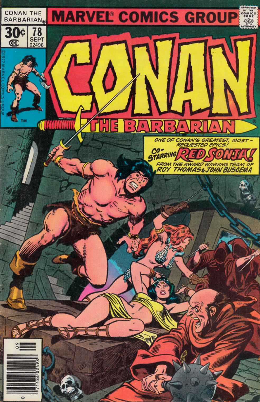 Conan the Barbarian #78 Fine Minus (5.5) [Marvel Comic] LARGE