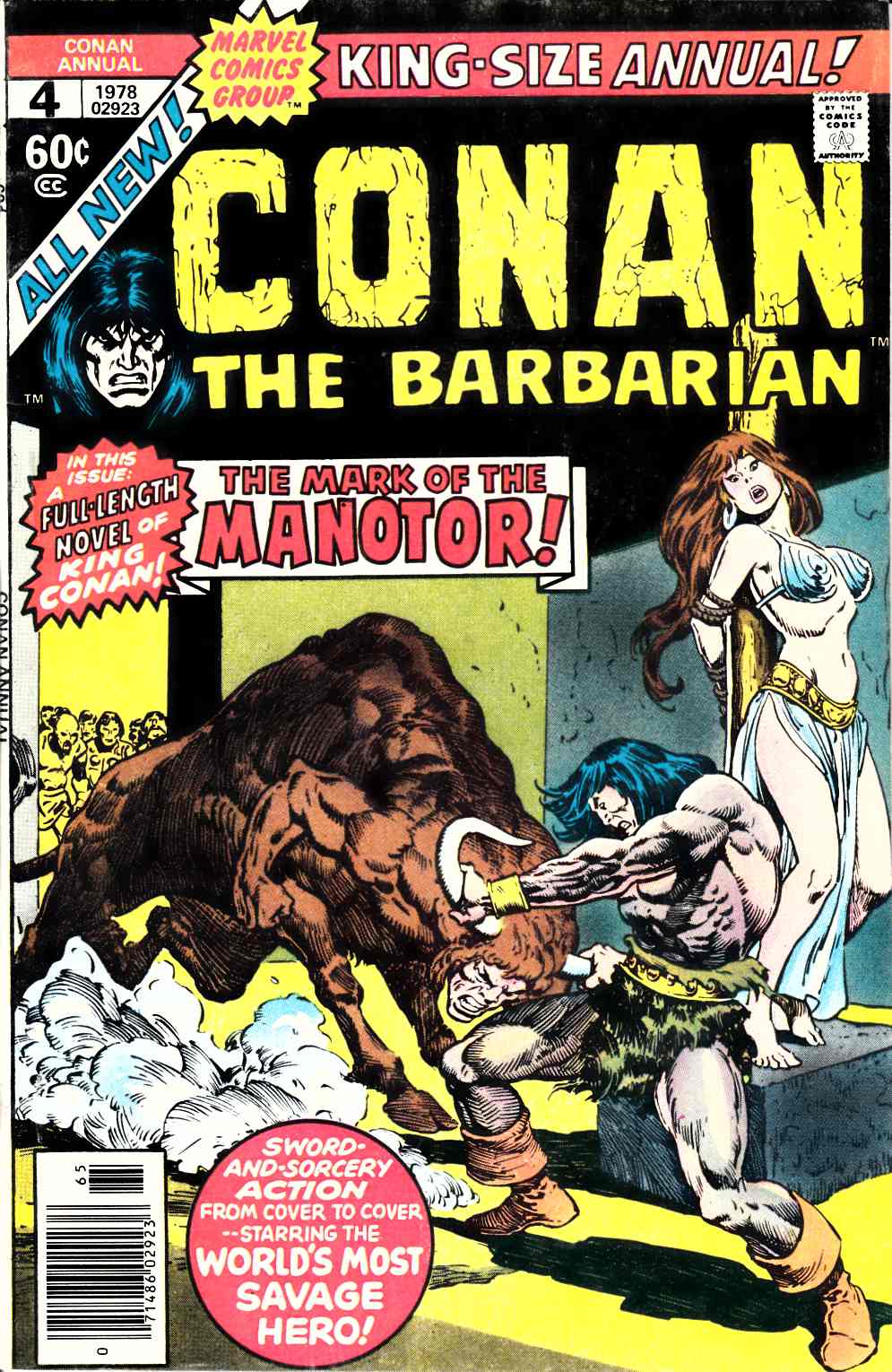 Conan the Barbarian Annual #4 Fine (6.0) [Marvel Comic] THUMBNAIL