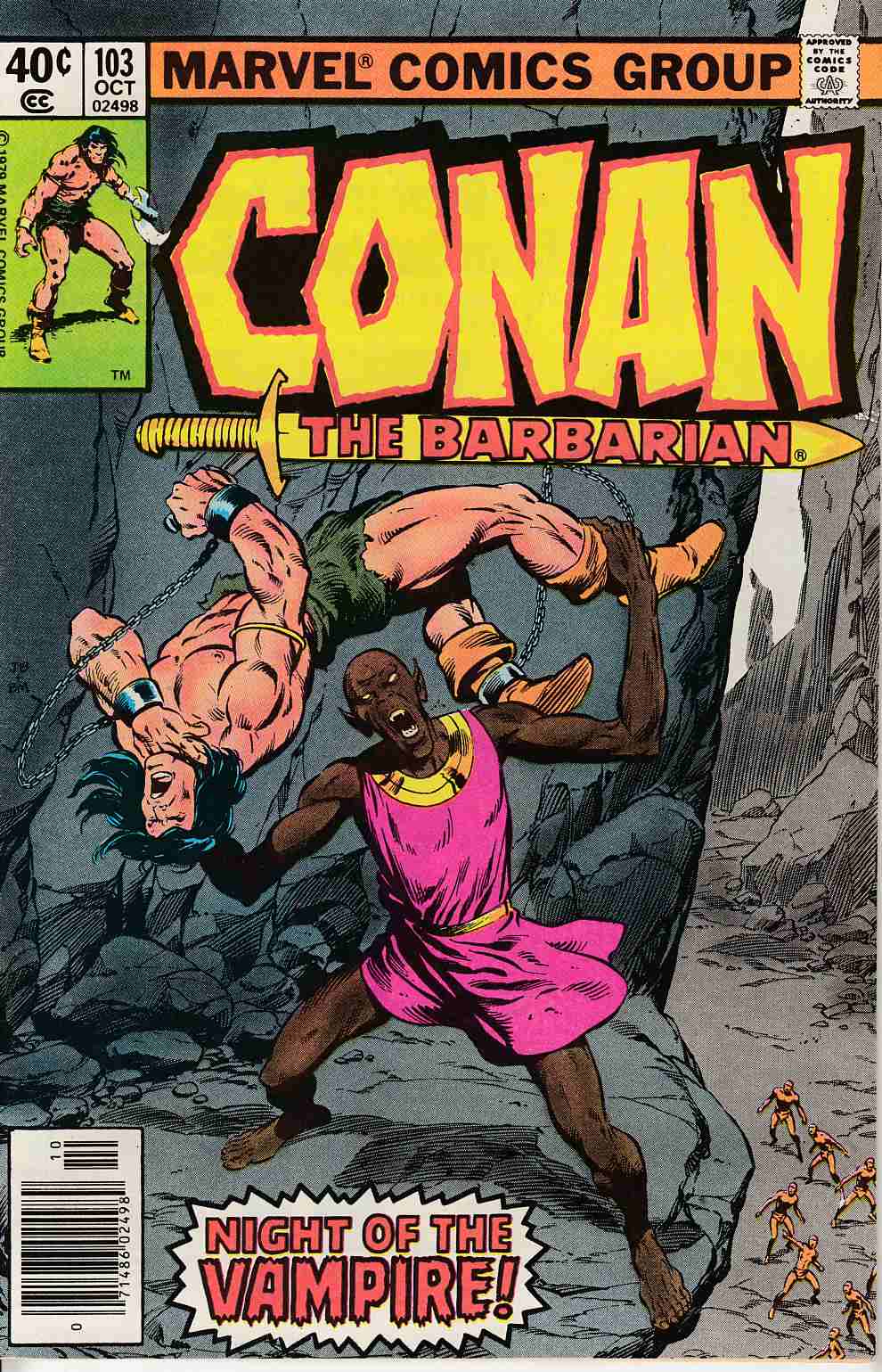 Conan the Barbarian #103 Newsstand Edition Fine Plus (6.5) [Marvel Comic] LARGE