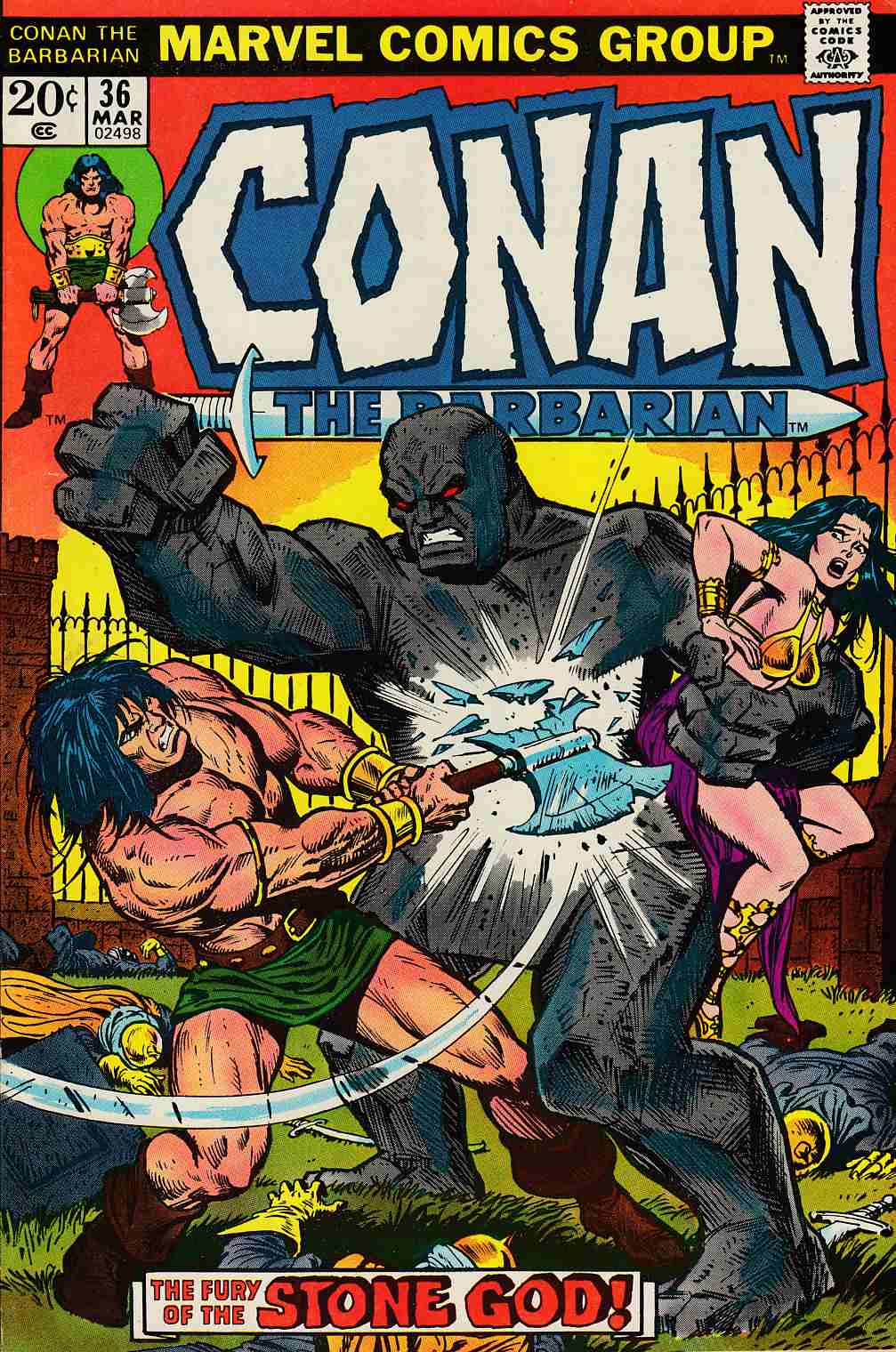 Conan The Barbarian 36 Very Fine 8 0 Marvel Comic Dreamlandcomics Com Online Store