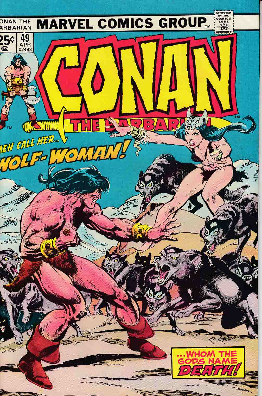 Conan the Barbarian #49 Very Fine Minus (7.5) [Marvel Comic] LARGE