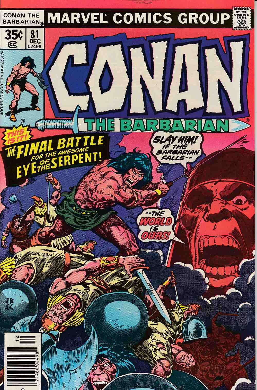 Conan the Barbarian #81 Very Fine Minus (7.5) [Marvel Comic] THUMBNAIL
