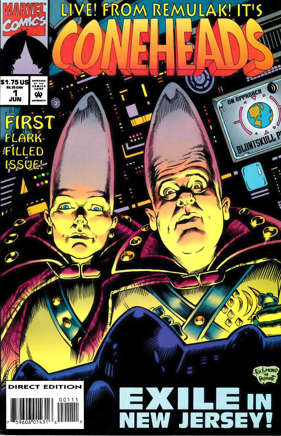 Coneheads #1 Near Mint (9.4) [Marvel Comic] THUMBNAIL