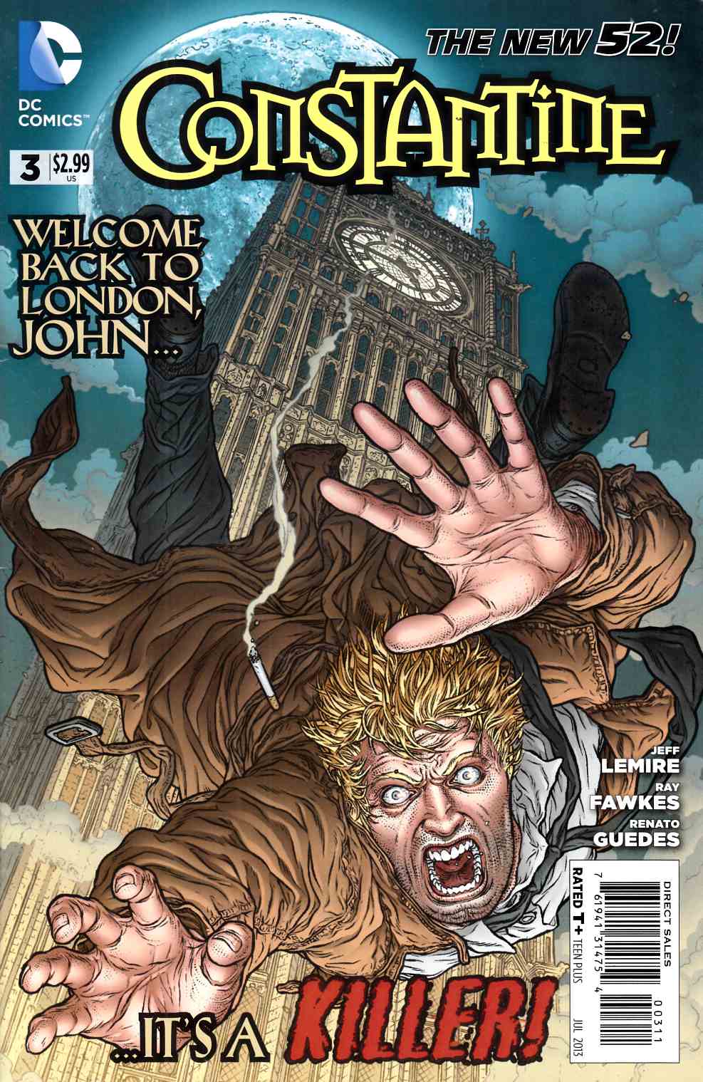 Constantine #3 Very Fine (8.0) [DC Comic] LARGE