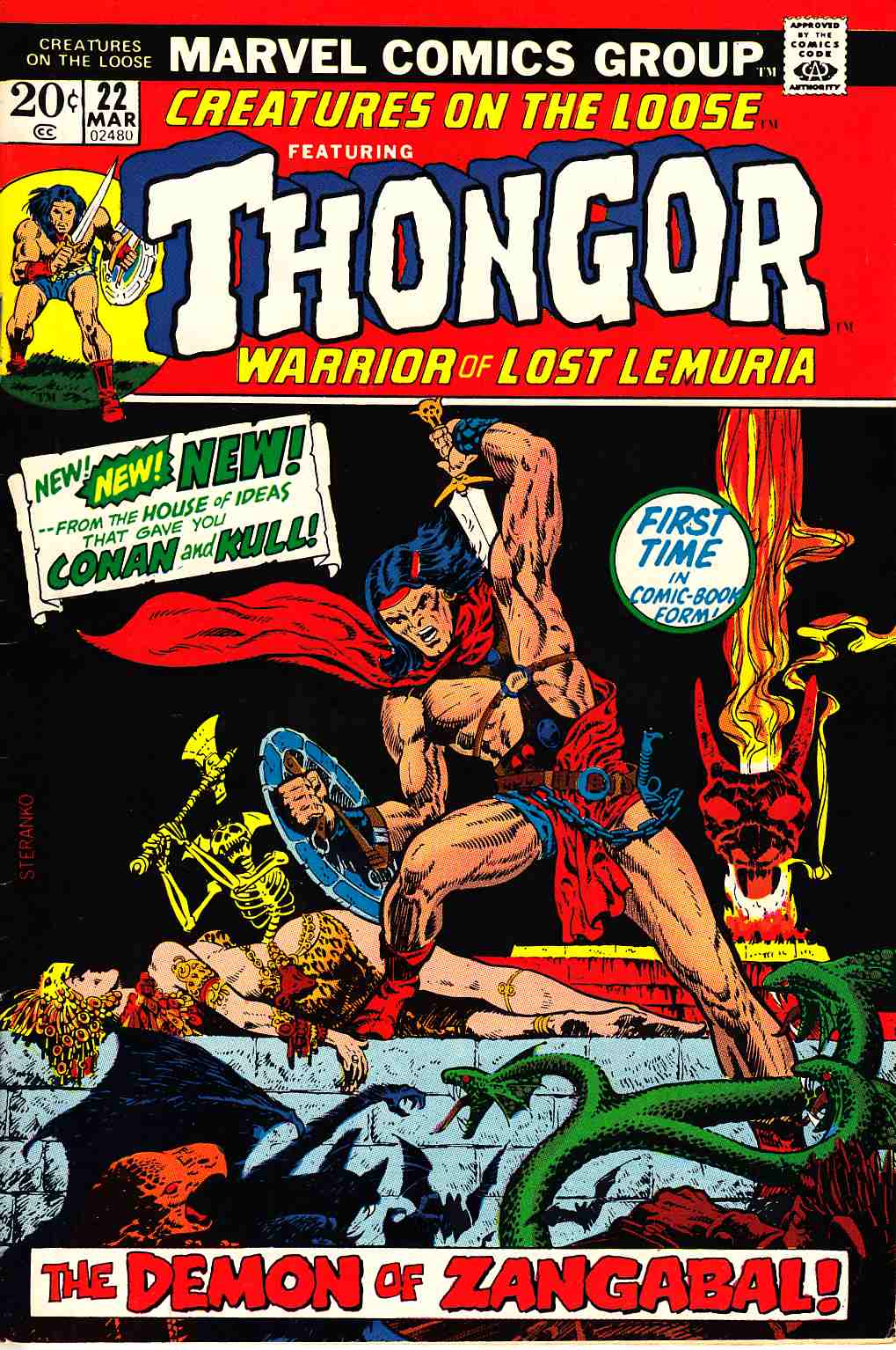 Creatures On The Loose #22 Near Mint Minus (9.2) [Marvel Comic] THUMBNAIL