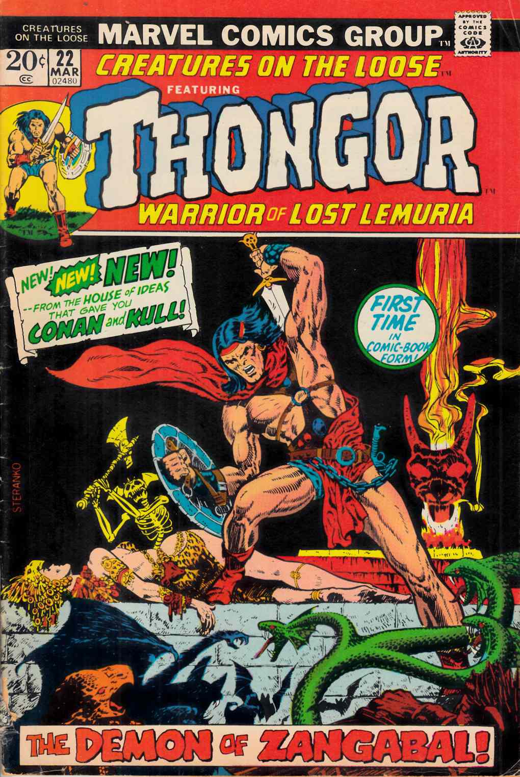 Creatures on the Loose #22 Very Good (4.0) [Marvel Comic] THUMBNAIL