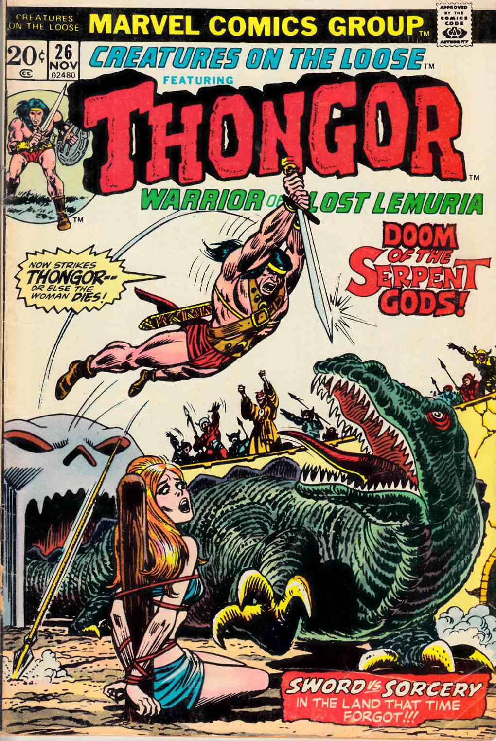 Creatures on the Loose #26 Very Good (4.0) [Marvel Comic] THUMBNAIL