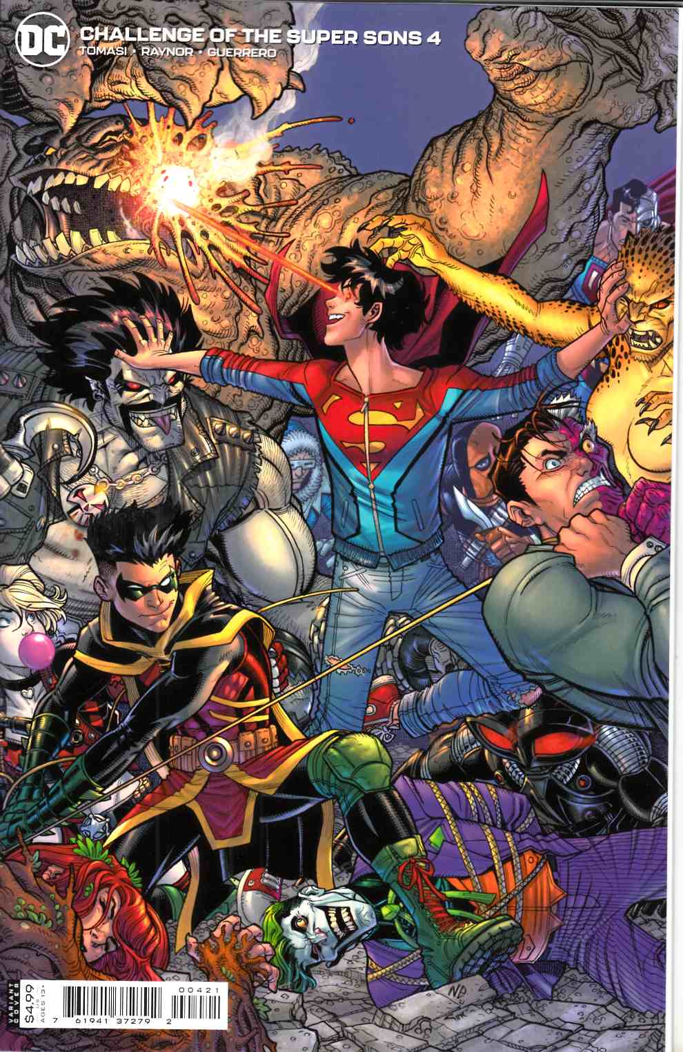 Challenge of the Super Sons #4 Bradshaw Variant Cover Near Mint (9.4) [DC Comic] LARGE