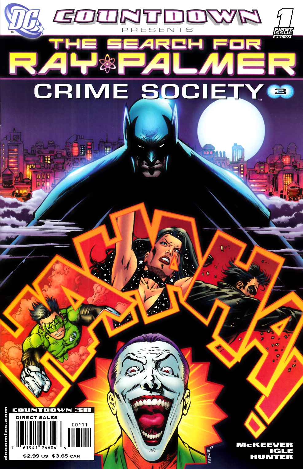 Countdown Search for Ray Palmer Crime Society #1 Very Fine (8.0) [DC Comic] LARGE