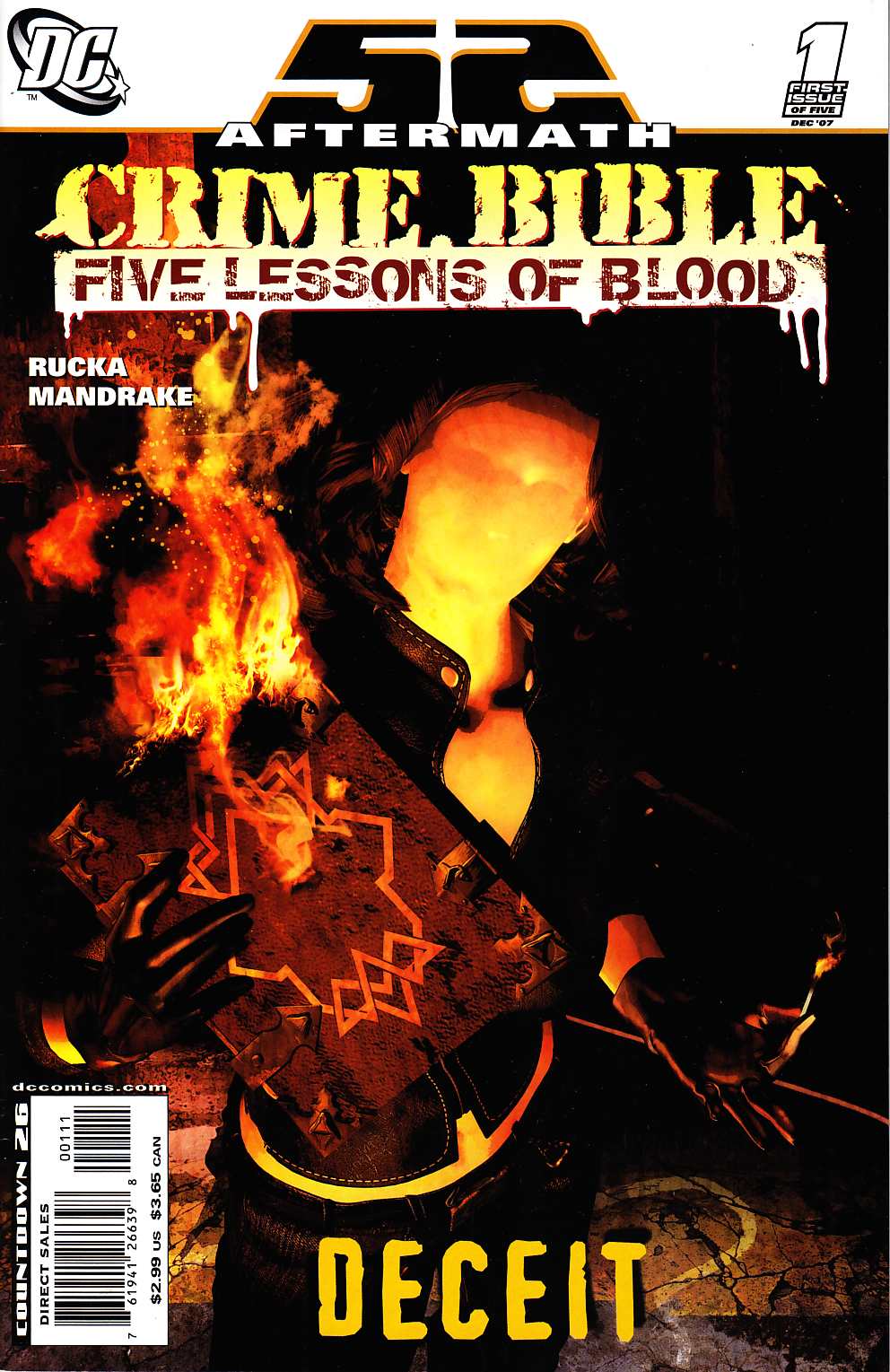 Crime Bible Five Lessons of Blood #1 Very Fine Plus (8.5) [DC Comic] LARGE