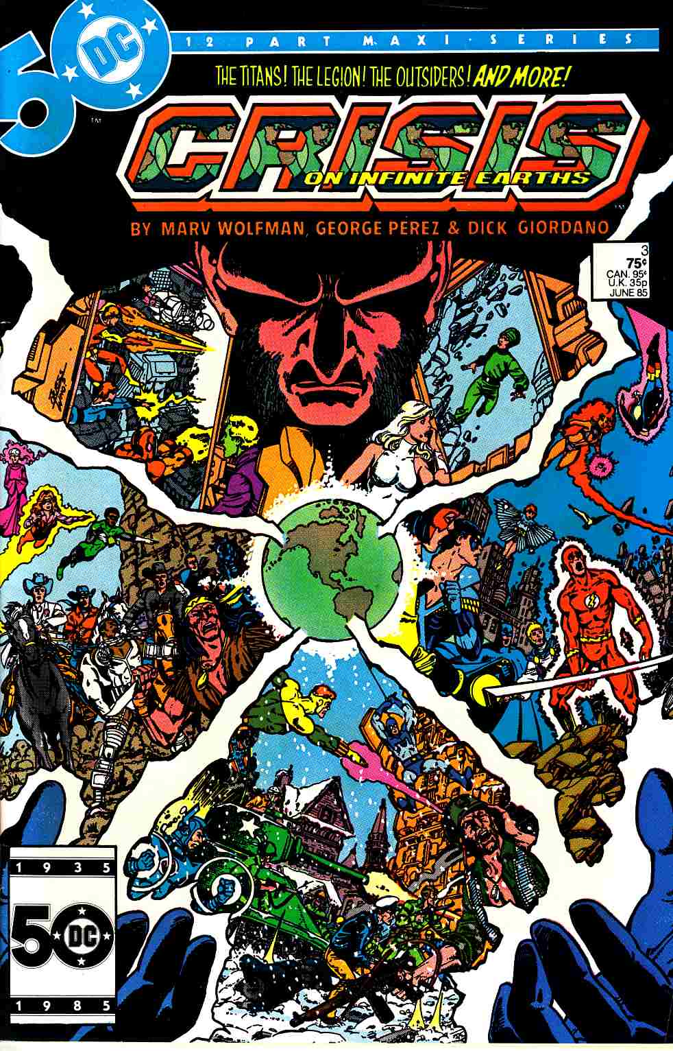 Crisis on Infinite Earths #3 Very Fine (8.0) [DC Comic] LARGE