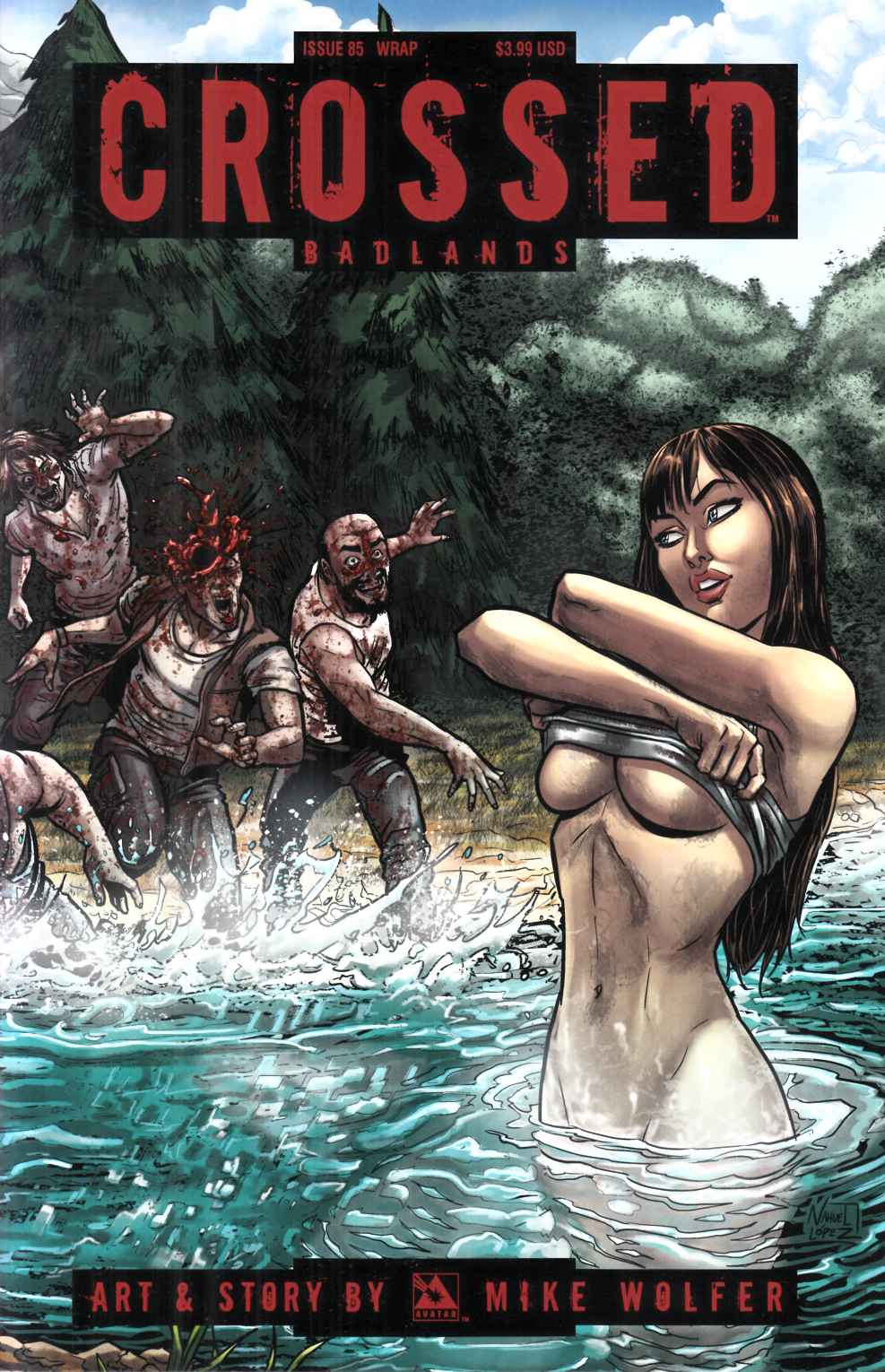 Crossed Badlands #85 Wrap Cover Near Mint (9.4) [Avatar Comic] LARGE