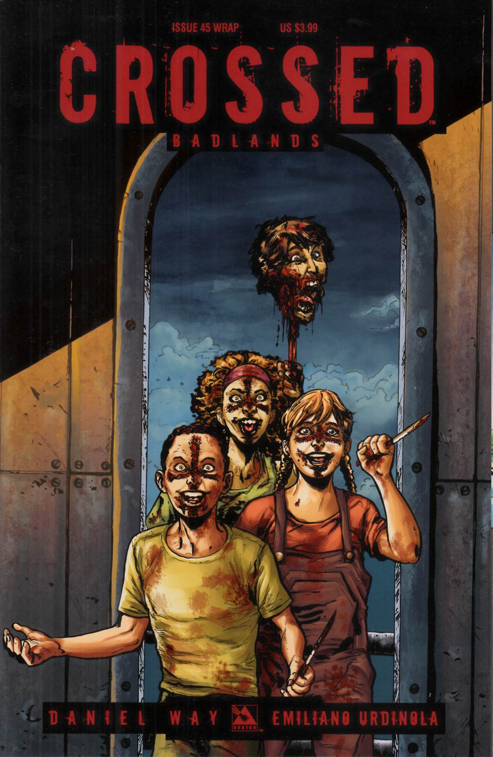 Crossed Badlands #45 Wrap Cover Near Mint (9.4) [Avatar Comic] LARGE
