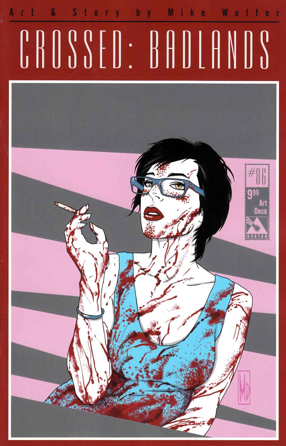 Crossed Badlands #86 Art Deco Cover [Avatar Comic] LARGE