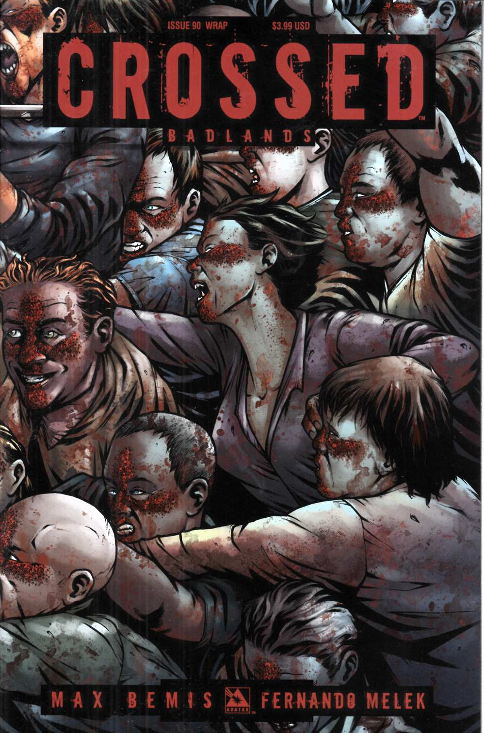 Crossed Badlands #90 Wrap Cover Near Mint (9.4) [Avatar Comic] LARGE