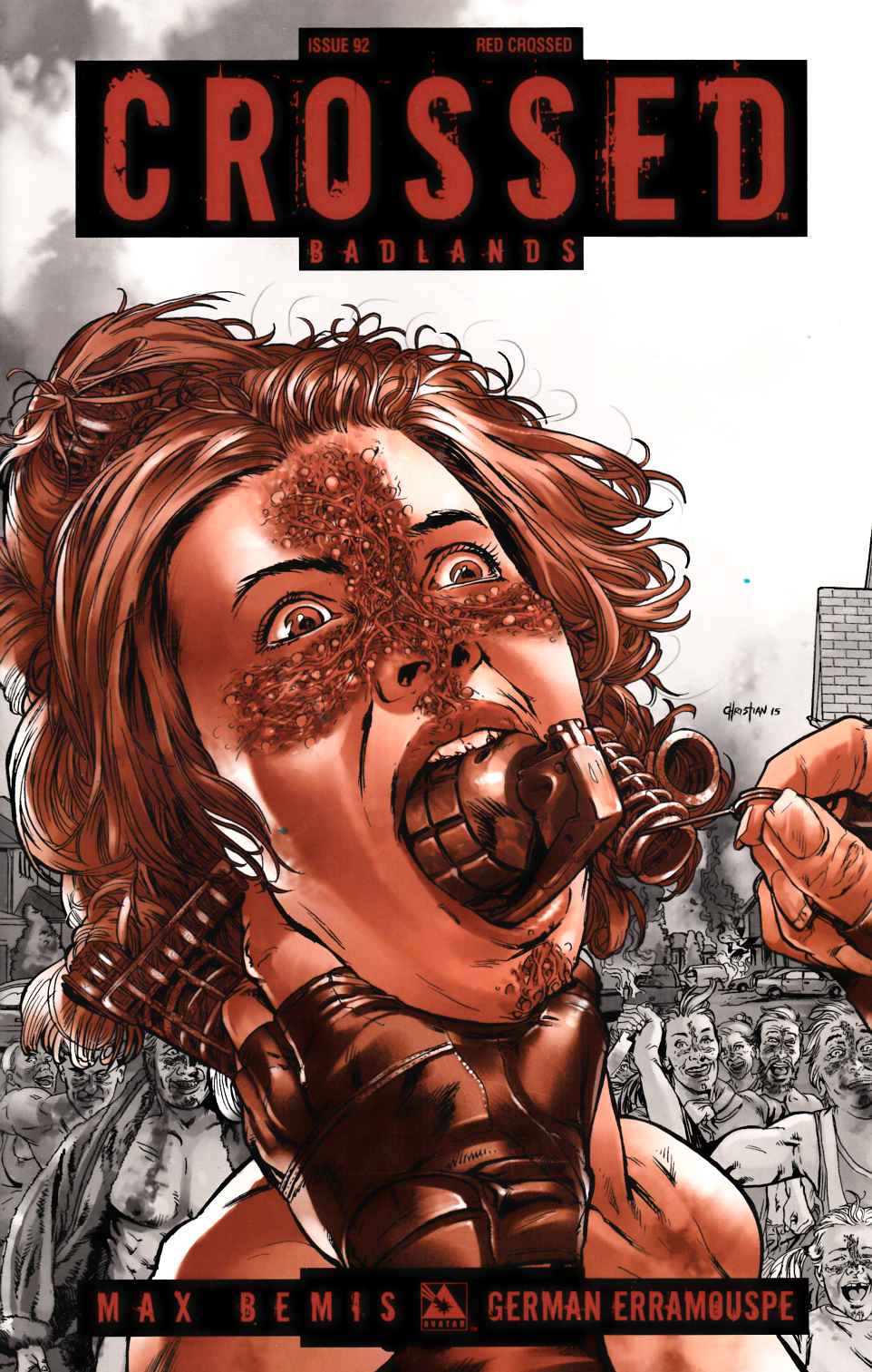 Crossed Badlands #92 Red Crossed Cover [Avatar Comic] LARGE